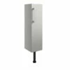 Signature Oslo Floor Standing 1-Door Slim Base Unit 200mm Wide - Light Grey Gloss -HEATANDPLUMB Sales signature oslo bathroom furniture dift1414