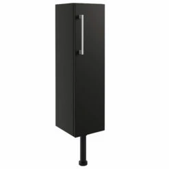 Signature Oslo Floor Standing 1-Door Slim Base Unit 200mm Wide - Matt Graphite Grey -HEATANDPLUMB Sales signature oslo bathroom furniture dift1982