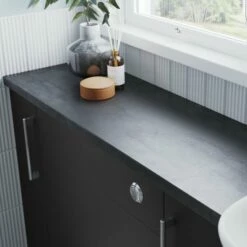 Signature Oslo Back To Wall WC Toilet Unit 500mm Wide - Matt Graphite Grey -HEATANDPLUMB Sales signature oslo bathroom furniture dift2000 1 2
