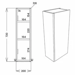 Signature Oslo Floor Standing 1-Door Toilet Roll Unit 200mm Wide - Nebraska Oak 7 Signature Oslo Floor Standing 1-Door Toilet Roll Unit 200mm Wide - Nebraska Oak -HEATANDPLUMB Sales signature oslo bathroom furniture sign2629 1