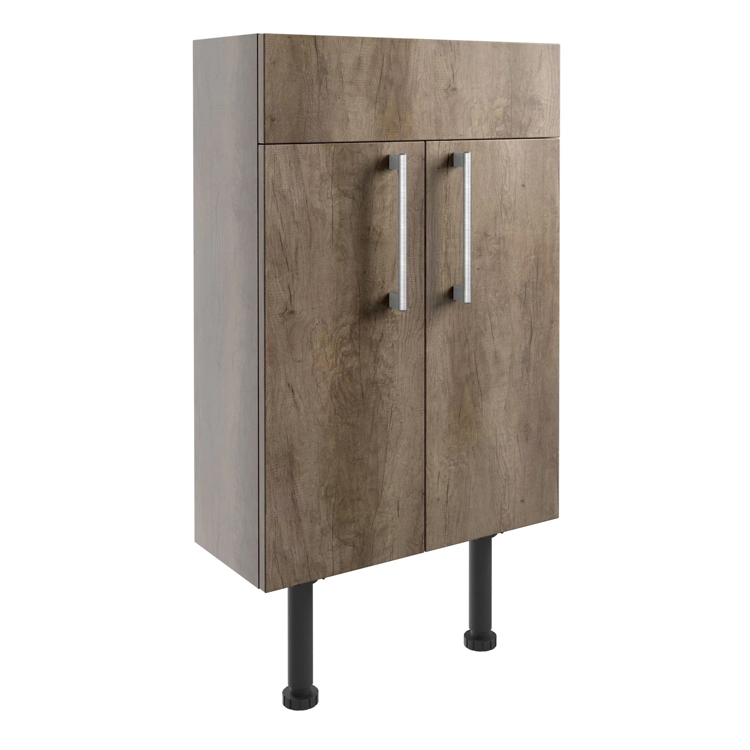 Signature Oslo Floor Standing 2-Door Slim Vanity Unit 500mm Wide - Nebraska Oak 5 Signature Oslo Floor Standing 2-Door Slim Vanity Unit 500mm Wide - Nebraska Oak - Image 3