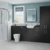 Signature Oslo Slim Back To Wall WC Toilet Unit 500mm Wide - Matt Graphite Grey -HEATANDPLUMB Sales signature oslo vanity unit dift2016 1