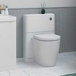 Signature Randers Back To Wall WC Toilet Unit 550mm Wide - White Gloss