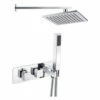 Signature Ritual Thermostatic Dual Concealed Mixer Shower With Shower Kit + ABS Fixed Shower Head - Chrome -HEATANDPLUMB Sales signature ritual complete mixer shower sign105897