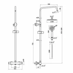 Signature Momentum Thermostatic Bar Mixer Shower With Shower Kit And Fixed Head - Chrome 5 Signature Momentum Thermostatic Bar Mixer Shower With Shower Kit And Fixed Head - Chrome -HEATANDPLUMB Sales signature rondi complete mixer shower dicm0586 1