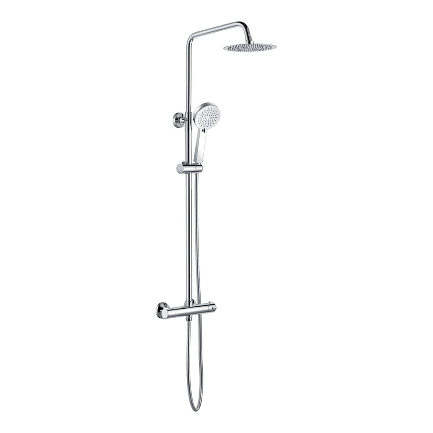 Signature Momentum Thermostatic Bar Mixer Shower With Shower Kit And Fixed Head - Chrome 3 Signature Momentum Thermostatic Bar Mixer Shower With Shower Kit And Fixed Head - Chrome