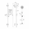 Signature Round Premium Shower Slide Rail Kit With Three Function Handset - Stainless Steel 2 Signature Round Premium Shower Slide Rail Kit With Three Function Handset - Stainless Steel -HEATANDPLUMB Sales signature shower kit dicm0180 1