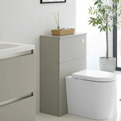 Signature Stockholm Back To Wall WC Toilet Unit 600mm Wide - Latte