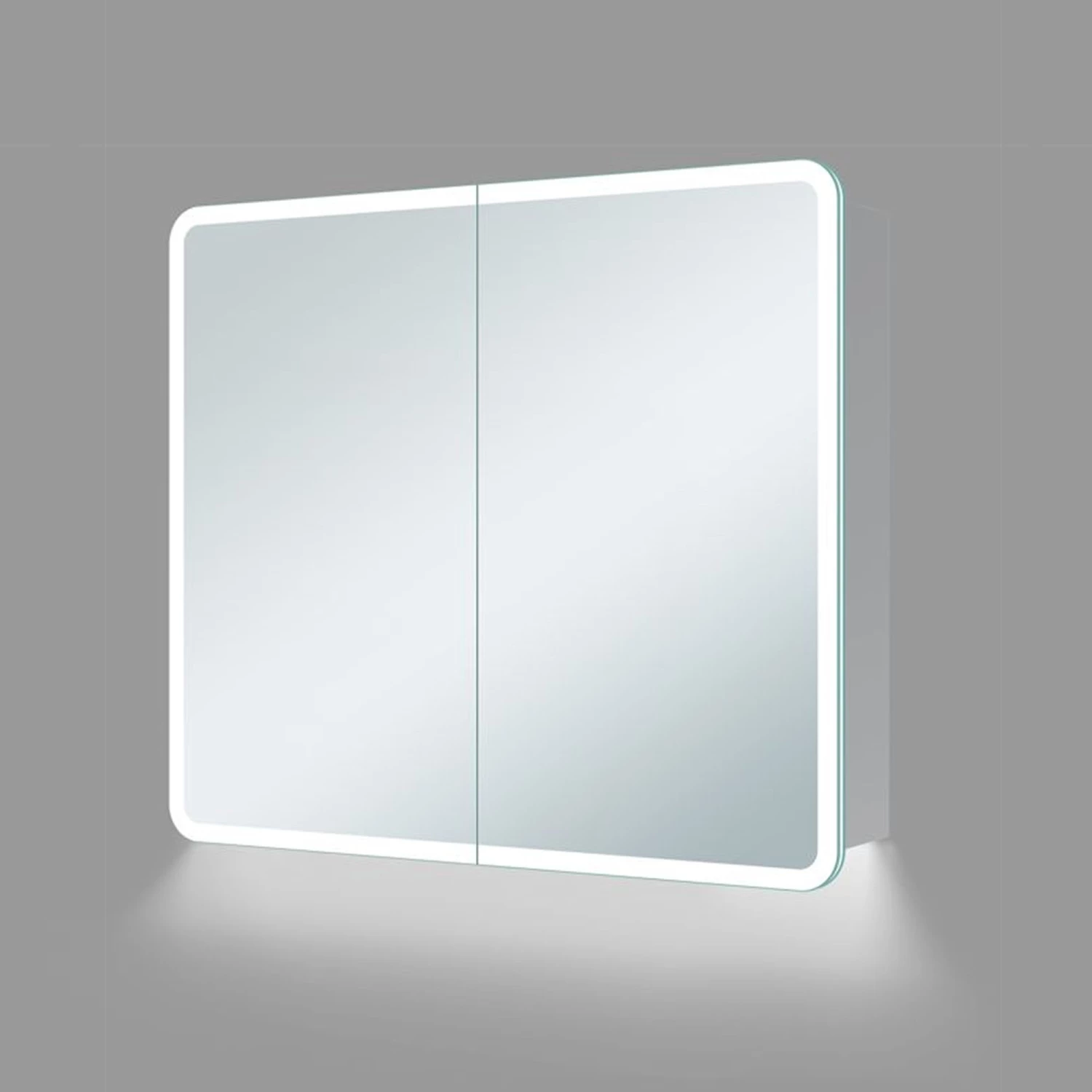 Signature Theo 2-Door LED Mirrored Bathroom Cabinet With Demister Pad 700mm H X 600mm W 3 Signature Theo 2-Door LED Mirrored Bathroom Cabinet With Demister Pad 700mm H X 600mm W