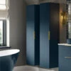 Signature Umea Wall Hung 1-Door Tall Unit 350mm Wide - Matt Deep Blue -HEATANDPLUMB Sales signature umea bathroom furniture sign106206