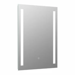 Signature Violet Front-Lit LED Bathroom Mirror With Demister Pad 700mm H X 500mm W -HEATANDPLUMB Sales signature violet bathroom mirror dims0068 3