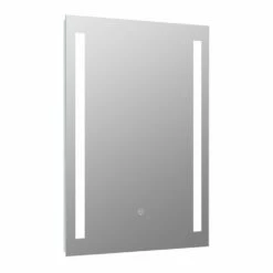Signature Violet Front-Lit LED Bathroom Mirror With Demister Pad 800mm H X 600mm W -HEATANDPLUMB Sales signature violet bathroom mirror dims0068 4