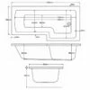 Delphi Berg L-Shaped Shower Bath 1700mm X 700/850mm - Right Handed -HEATANDPLUMB Sales synergy berg bath sy bel17r