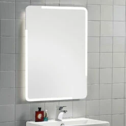 Delphi Genoa LED Strip Bathroom Mirror With Touch Sensor 800mm H X 600mm W
