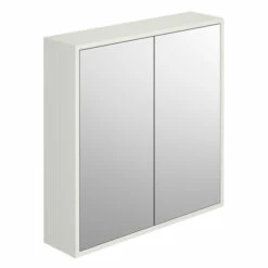 Delphi Henbury 2-Door Mirrored Bathroom Cabinet 800mm H X 800mm W - Country White 7 Delphi Henbury 2-Door Mirrored Bathroom Cabinet 800mm H X 800mm W - Country White -HEATANDPLUMB Sales synergy henbury bathroom cabinet sy hen19 cw