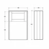 Delphi Henbury Back To Wall WC Unit 500mm Wide - Grey 2 Delphi Henbury Back To Wall WC Unit 500mm Wide - Grey -HEATANDPLUMB Sales synergy henbury bathroom furniture sy hen15 g