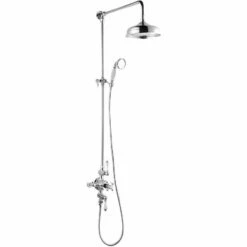 Delphi Henbury Exposed Mixer Shower With Rigid Riser Shower Kit And Fixed Head - Chrome 7 Delphi Henbury Exposed Mixer Shower With Rigid Riser Shower Kit And Fixed Head - Chrome -HEATANDPLUMB Sales synergy henbury complete mixer shower sy w21 n 2