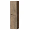 Delphi Kiev Wall Hung 2-Door Tall Unit 400mm Wide - Dark Wood -HEATANDPLUMB Sales synergy kiev bathroom furniture sy kie14