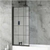 Delphi Vodas 6 Stella Square Hinged Bathscreen 1400mm H X 800mm W - 6mm Glass -HEATANDPLUMB Sales synergy vodas bath screen sy vod93 1
