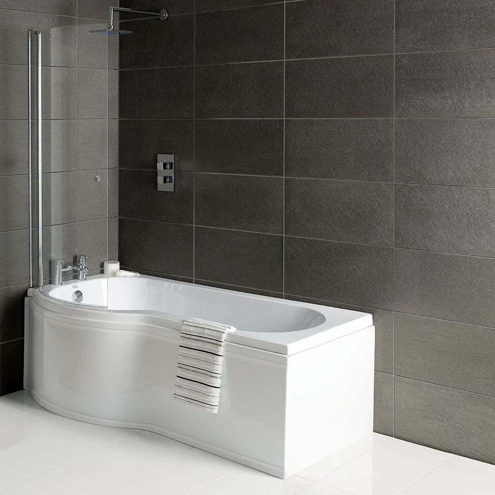Delphi Zeya P-Shaped Premier Shower Bath 1700mm X 750/850mm - Left Handed 5 Delphi Zeya P-Shaped Premier Shower Bath 1700mm X 750/850mm - Left Handed - Image 3