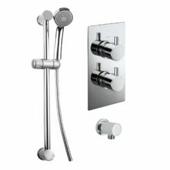 Delphi Acksor Thermostatic Dual Concealed Mixer Shower With Shower Kit - Chrome 7 Delphi Acksor Thermostatic Dual Concealed Mixer Shower With Shower Kit - Chrome -HEATANDPLUMB Sales trisen acksor complete mixer shower tss004 1