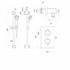 Delphi Acksor Thermostatic Dual Concealed Mixer Shower With Shower Kit - Chrome -HEATANDPLUMB Sales trisen acksor complete mixer shower tss004