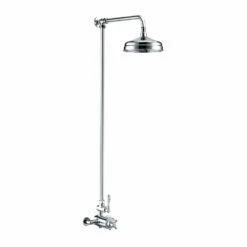 Delphi Aspire Thermostatic Exposed Mixer Shower With Fixed Shower Head - Chrome