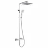Delphi Zacha Thermostatic Bar Mixer Shower With Shower Kit + Fixed Shower Head - Chrome 2 Delphi Zacha Thermostatic Bar Mixer Shower With Shower Kit + Fixed Shower Head - Chrome -HEATANDPLUMB Sales trisen zacha complete mixer shower tss100
