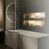 Trojan Solarna L-Shaped Shower Bath 1700mm X 700mm/850mm Left Handed - No Tap Hole 1 Trojan Solarna L-Shaped Shower Bath 1700mm X 700mm/850mm Left Handed - No Tap Hole -HEATANDPLUMB Sales trojan solarna bath solarnalh1700l 2