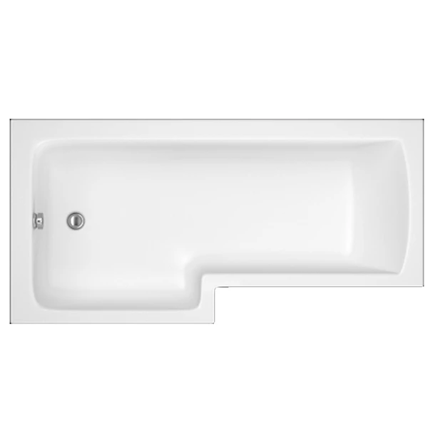 Trojan Solarna L-Shaped Shower Bath 1700mm X 700mm/850mm Left Handed - No Tap Hole 5 Trojan Solarna L-Shaped Shower Bath 1700mm X 700mm/850mm Left Handed - No Tap Hole - Image 3
