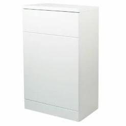 Verona Bianco Back To Wall Toilet Unit 500mm Wide - Gloss White