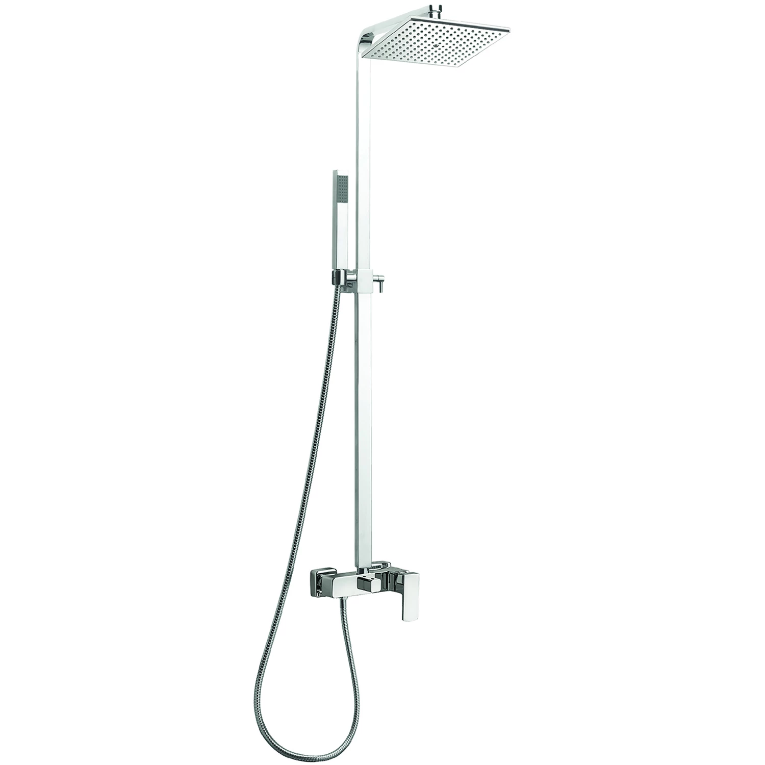 Verona Cube Thermostatic Bar Complete Mixer Shower - Chrome 4 Verona Cube Thermostatic Bar Complete Mixer Shower - Chrome - Image 2