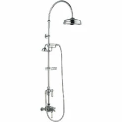 Verona Edwardian Thermostatic Exposed Complete Mixer Shower - Chrome