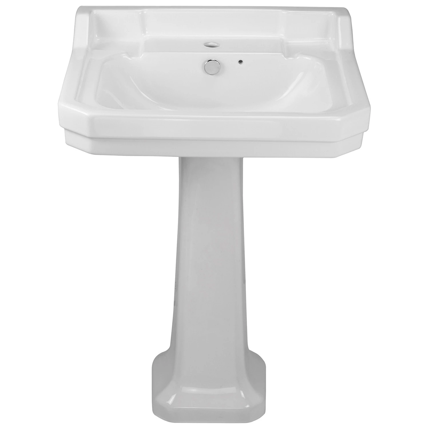 Verona Holborn Basin With Full Pedestal 560mm Wide - 1 Tap Hole 3 Verona Holborn Basin With Full Pedestal 560mm Wide - 1 Tap Hole
