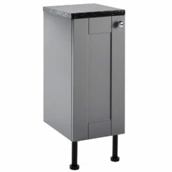 Verona Holborn 1-Door Floor Standing Fitted Base Unit 300mm Wide - Dust Grey -HEATANDPLUMB Sales verona holborn bathroom furniture cv29424 421