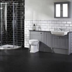 Verona Holborn 1-Door Floor Standing Fitted Base Unit 300mm Wide - Dust Grey -HEATANDPLUMB Sales verona holborn bathroom furniture cv29424 421 3