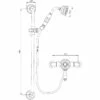 Verona Holborn Exposed Thermostatic Shower Valve With Traditional Slide Rail Kit - Chrome -HEATANDPLUMB Sales verona holborn complete mixer shower lmtradsp4