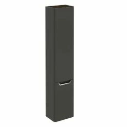 Royo Life Left Handed Wall Hung 2-Door Tall Unit 350mm Wide - Anthracite 5 Royo Life Left Handed Wall Hung 2-Door Tall Unit 350mm Wide - Anthracite -HEATANDPLUMB Sales verona life bathroom furniture ro124764