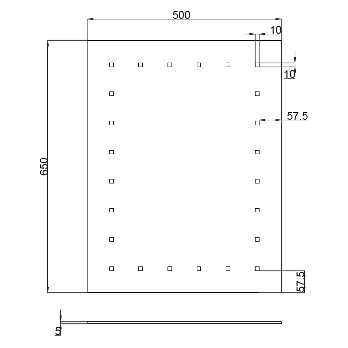 Verona Reflection Bathroom Mirror 650mm H X 500mm W Square LED Illuminated 4 Verona Reflection Bathroom Mirror 650mm H X 500mm W Square LED Illuminated - Image 2
