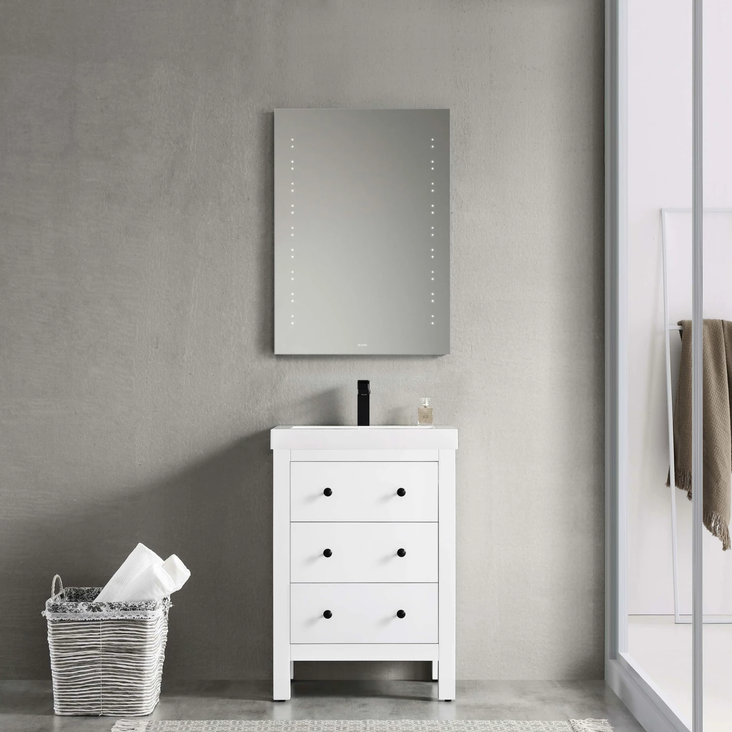Verona Reflection Beveled Bathroom Mirror 800mm H X 600mm W LED Illuminated 5 Verona Reflection Beveled Bathroom Mirror 800mm H X 600mm W LED Illuminated - Image 3