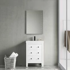 Verona Reflection Beveled Bathroom Mirror 700mm H X 500mm W LED Illuminated 7 Verona Reflection Beveled Bathroom Mirror 700mm H X 500mm W LED Illuminated -HEATANDPLUMB Sales verona reflection bathroom mirror led9 1 3