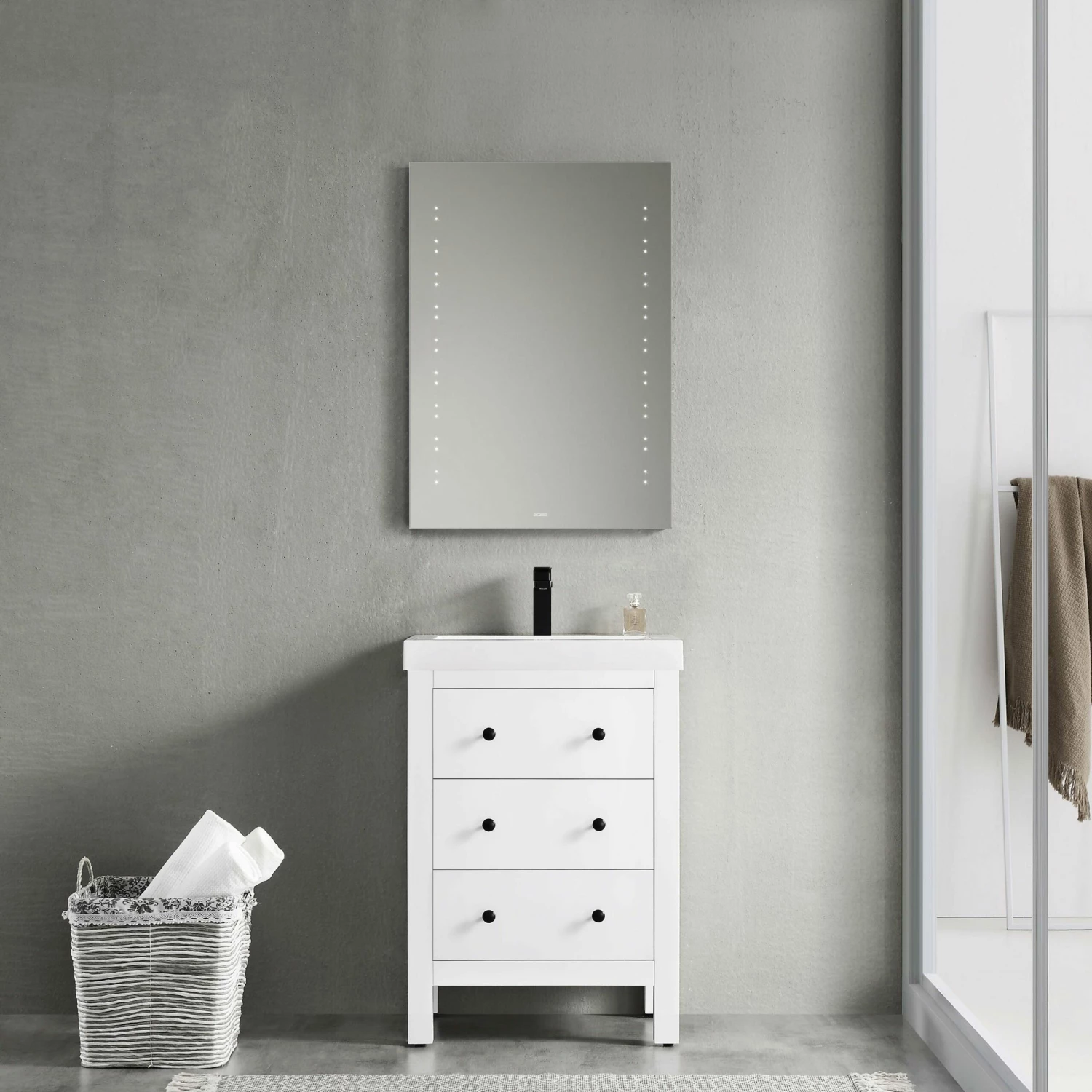 Verona Reflection Beveled Bathroom Mirror 700mm H X 500mm W LED Illuminated 5 Verona Reflection Beveled Bathroom Mirror 700mm H X 500mm W LED Illuminated - Image 3