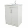 Verona Rialto Floor Standing Vanity Unit And Basin 600mm Wide White 1 Tap Hole 1 Verona Rialto Floor Standing Vanity Unit And Basin 600mm Wide White 1 Tap Hole -HEATANDPLUMB Sales verona rialto vanity unit veb1