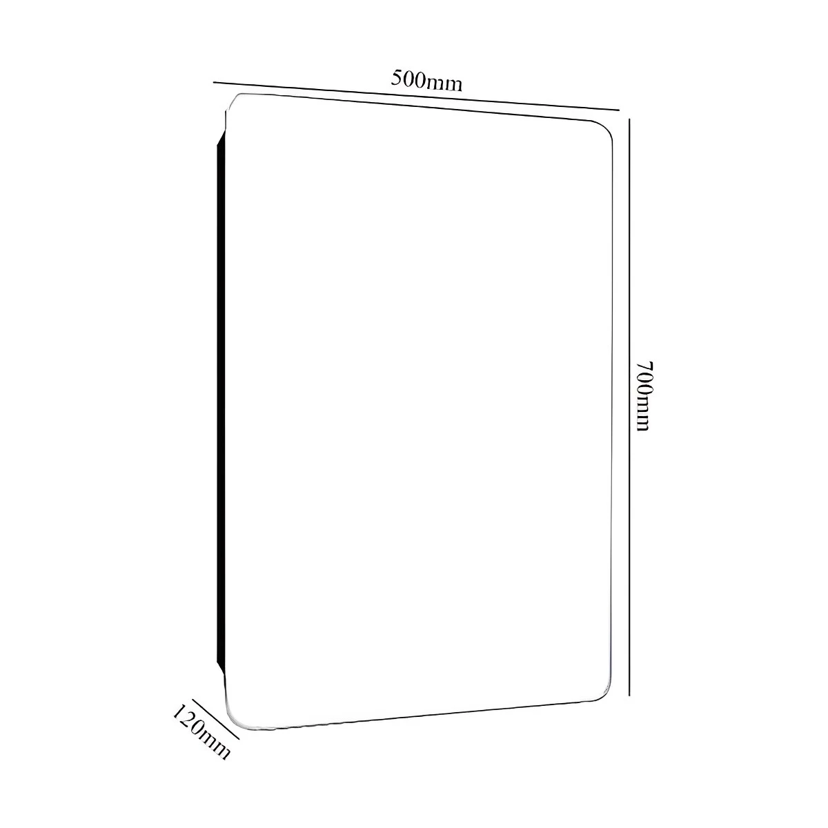 Verona Scholes 1-Door Mirrored Bathroom Cabinet 500mm Wide - Stainless Steel 3 Verona Scholes 1-Door Mirrored Bathroom Cabinet 500mm Wide - Stainless Steel
