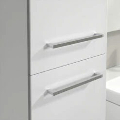 Villeroy & Boch Avento Wall Hung Tall Storage Unit RH 350mm Wide - Crystal White