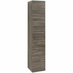 Villeroy & Boch Avento Wall Hung Tall Storage Unit LH 350mm Wide - Stone Oak 11 Villeroy & Boch Avento Wall Hung Tall Storage Unit LH 350mm Wide - Stone Oak -HEATANDPLUMB Sales villeroy boch avento bathroom furniture a89400rk 1