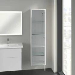 Villeroy & Boch Finero LH Tall Storage Unit 404mm Wide - Glossy White 9 Villeroy & Boch Finero LH Tall Storage Unit 404mm Wide - Glossy White -HEATANDPLUMB Sales villeroy boch finero bathroom furniture c53201dh 2