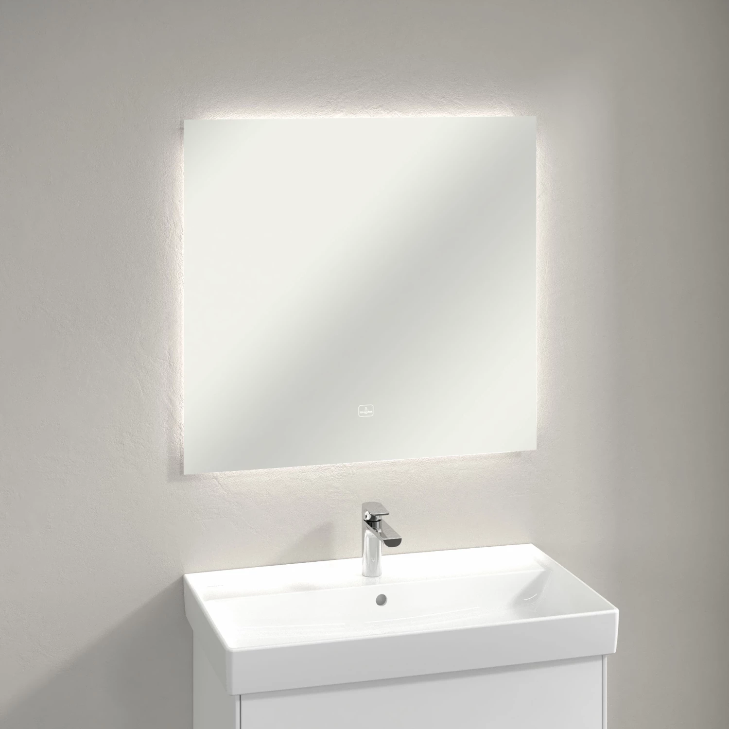 Villeroy & Boch More To See Lite LED Bathroom Mirror 750mm H X 800mm W 4 Villeroy & Boch More To See Lite LED Bathroom Mirror 750mm H X 800mm W - Image 2