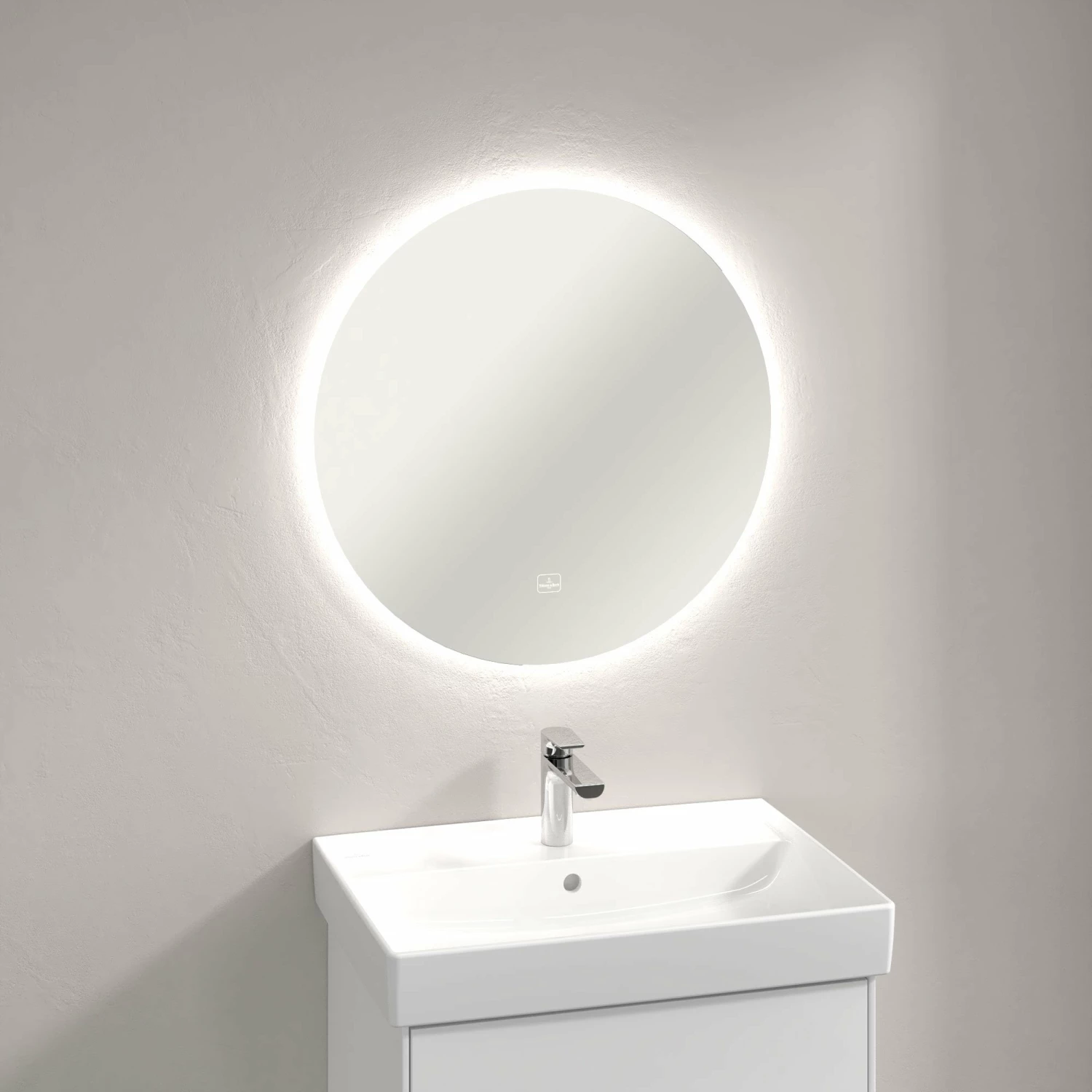 Villeroy & Boch More To See Lite LED Bathroom Mirror 850mm Diameter 8 Villeroy & Boch More To See Lite LED Bathroom Mirror 850mm Diameter - Image 6