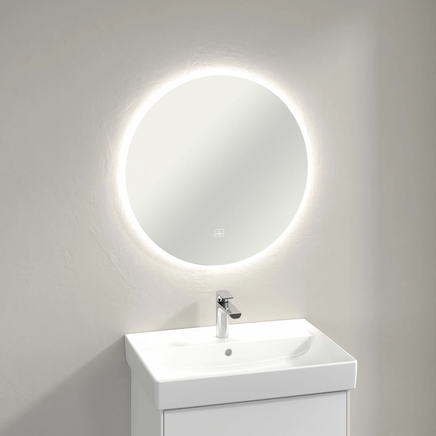 Villeroy & Boch More To See Lite LED Bathroom Mirror 650mm Diameter 8 Villeroy & Boch More To See Lite LED Bathroom Mirror 650mm Diameter - Image 6